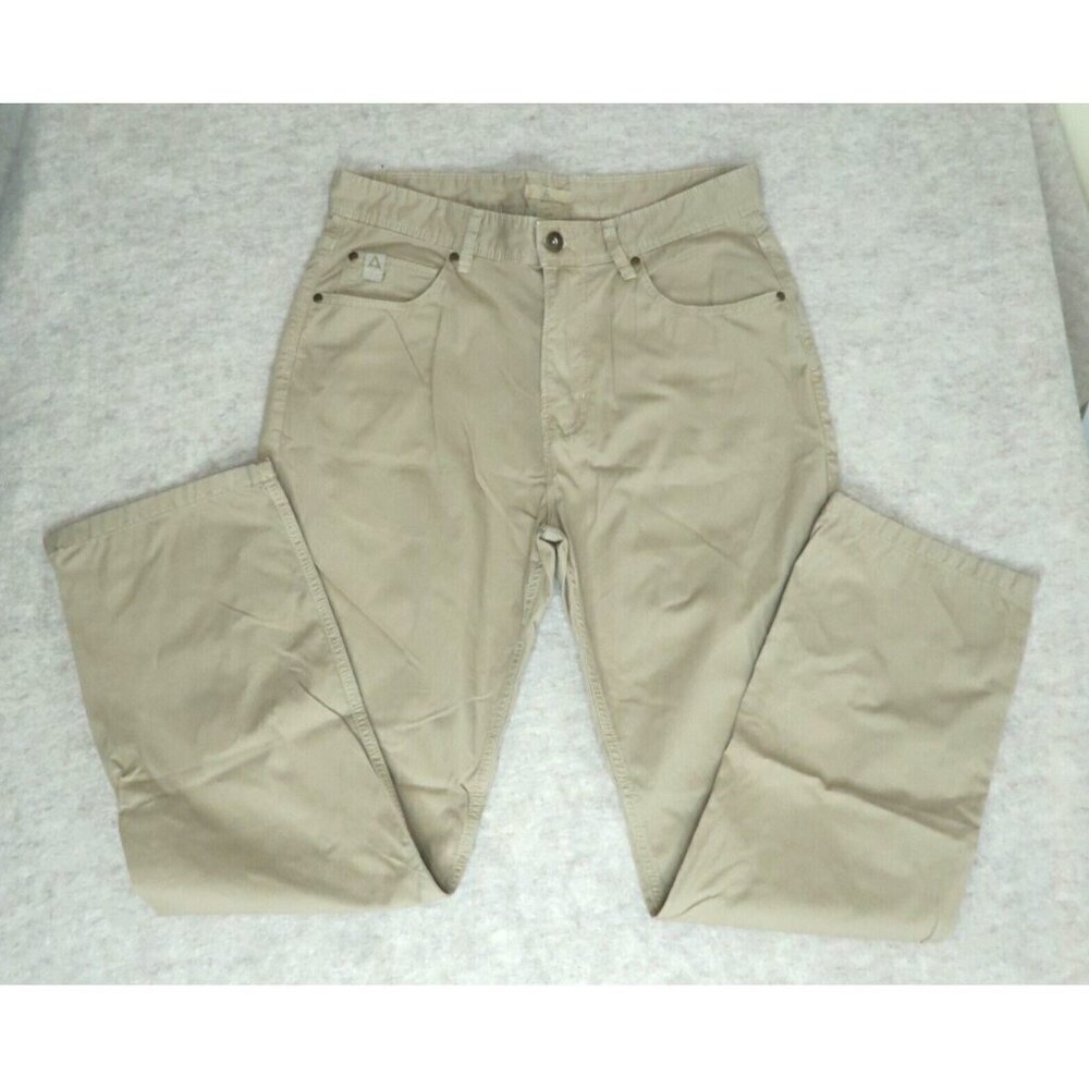 Ascend Pants Khaki Beige 100% Cotton Casual Outdoors Hiking Men's Size 32x30